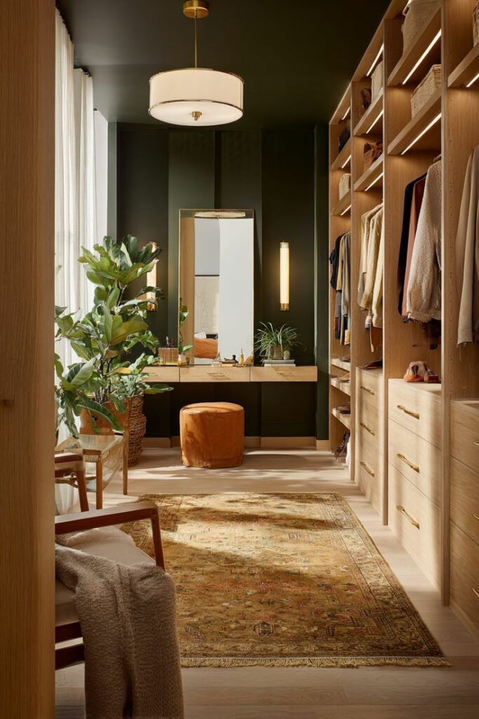 ตู้เสื้อผ้าและ Walk-in Closet สไตล์ Mid-Century Modern