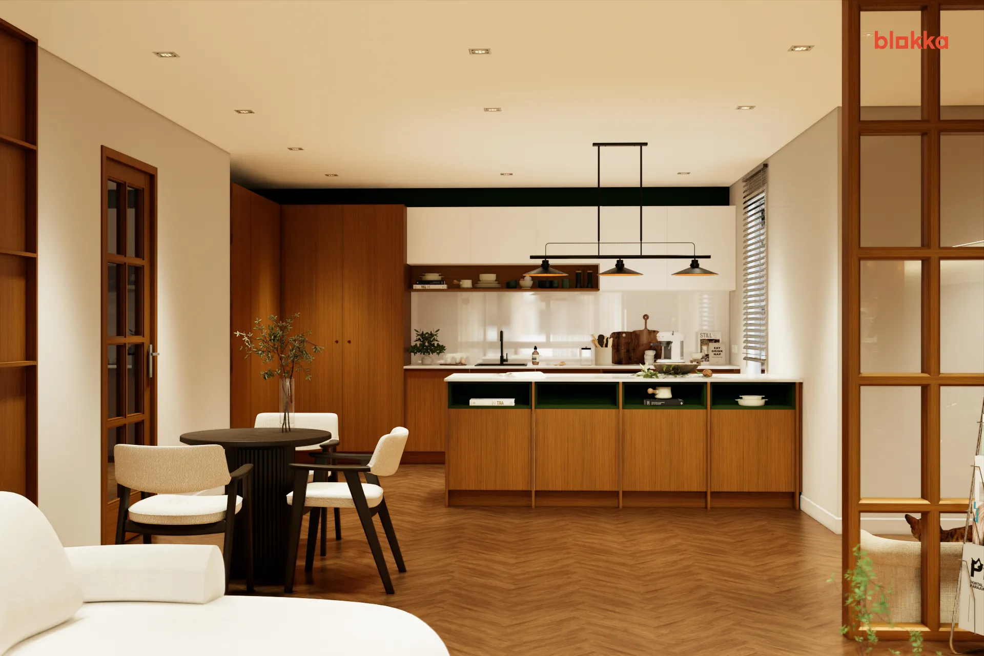 บิวต์อินสไตล์ Mid-Century Modern - Edge Collecion จาก Blokka รับบิวต์อินครบวงจร-01