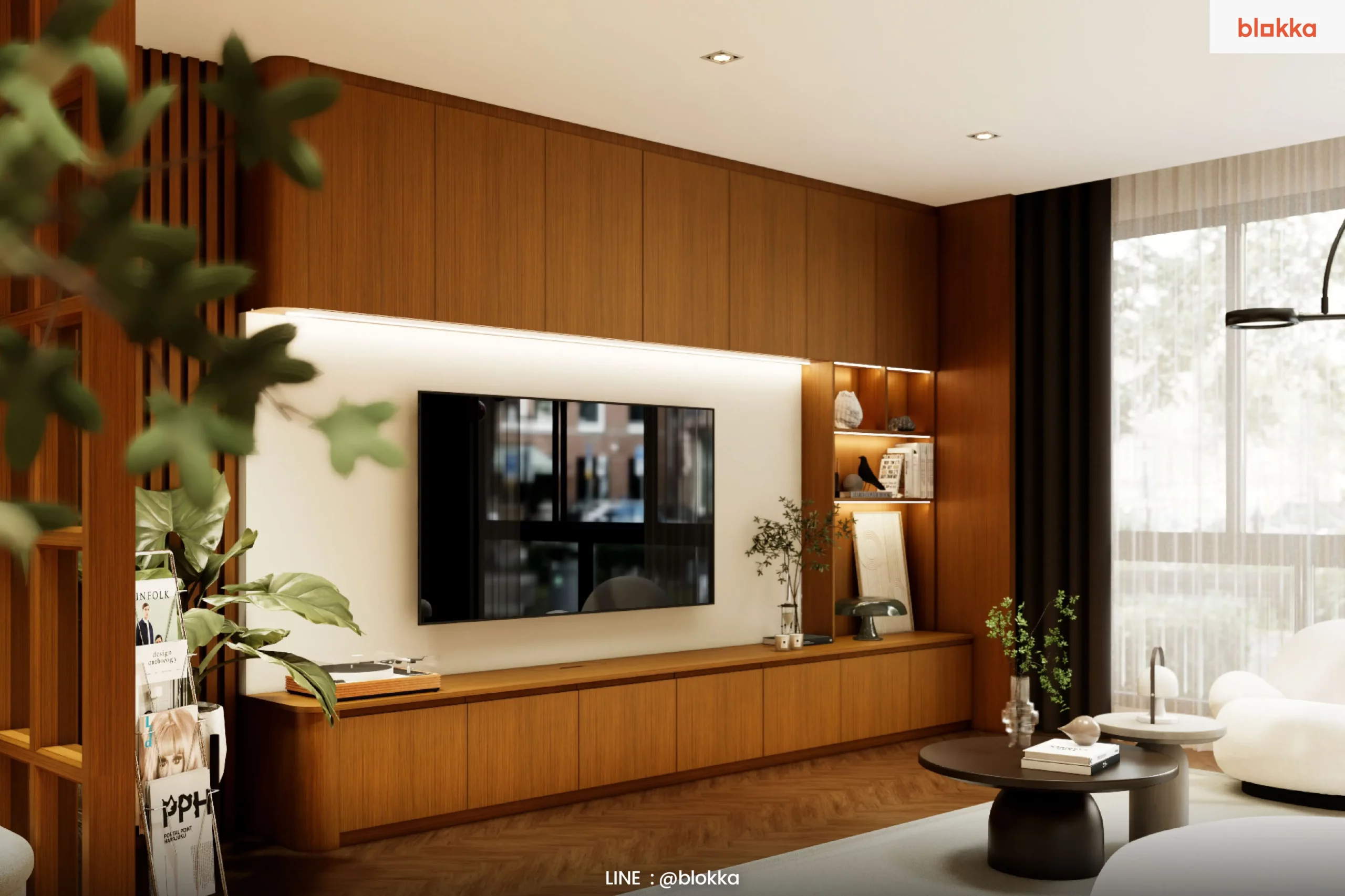 บิวต์อินชั้นวางทีวี สไตล์ Mid-Century Modern ไอเดียและสิ่งที่ต้องรู้ก่อนทำ
